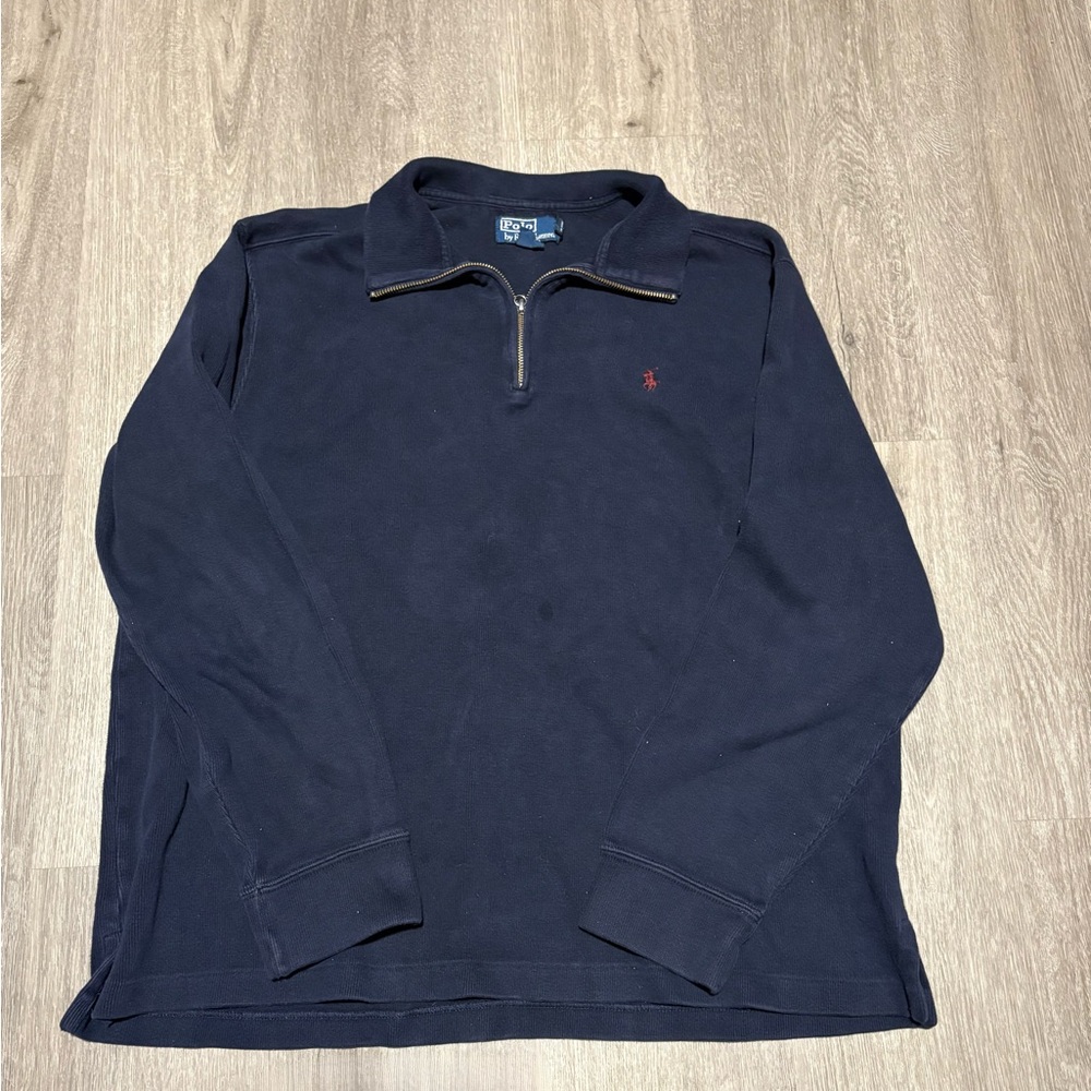 Ralph Lauren Dark Blue Half-Zip Sweater
